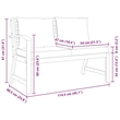 vidaXL Patio Bench 45.1