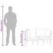 vidaXL 2-Seater Patio Sofa with Cushions Solid Acacia Wood