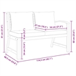 vidaXL Patio Bench 45.1