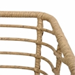 vidaXL 3 Piece Bistro Set Poly Rattan Oak