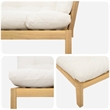 vidaXL Garden Pallet Sofa Units 2 Piece Light Brown and Cream White