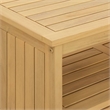 vidaXL Garden Console Table Light Acacia 31.50 x 13.78 x 29.53 in