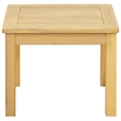 vidaXL Coffee Table Light Acacia 17.72 x 17.72 x 14.17 in