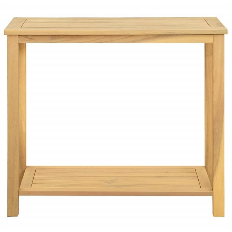 vidaXL Garden Console Table Light Acacia 31.50 x 13.78 x 29.53 in
