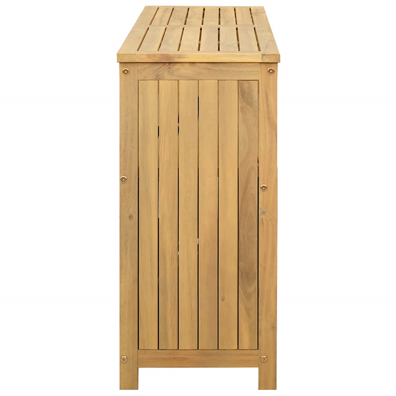 vidaXL Garden Console Table Light Acacia 43.31 x 13.78 x 29.53 in