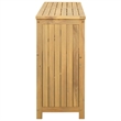vidaXL Garden Console Table Light Acacia 43.31 x 13.78 x 29.53 in
