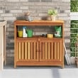vidaXL Patio Console Table 31.5