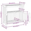 vidaXL Patio Console Table 31.5
