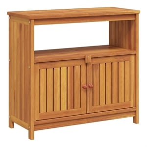 vidaXL Patio Console Table 31.5&quotx13.8&quotx29.5&quot Solid Wood Acacia