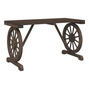 vidaXL Patio Table 45.3&quotx21.7&quotx25.6&quot Solid Wood Fir