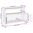vidaXL Patio Console Table 43.3