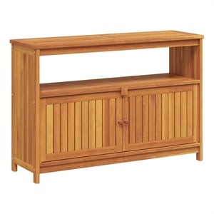 vidaXL Patio Console Table 43.3&quotx13.8&quotx29.5&quot Solid Wood Acacia