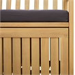 vidaXL Storage Bench 2 -Seater 47.24 x 24.80 x 33.07 in Rectangular