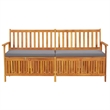vidaXL Storage Bench with Cushion 66.9