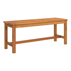 vidaXL Patio Bench 43.3&quotx13.8&quotx17.7&quot Solid Wood Acacia