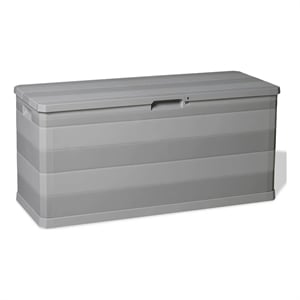 vidaXL Patio Storage Box Gray 46.1&quotx17.7&quotx22