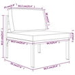 vidaXL 4 Piece Patio Lounge Set with Cushions Aluminum Anthracite