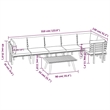 vidaXL 7 Piece Patio Lounge Set with Cushions Solid Acacia Wood