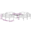 vidaXL 9 Piece Patio Lounge Set with Cushions Aluminum Anthracite