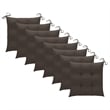vidaXL Batavia Chairs with Cushions 8 pcs Solid Teak Wood
