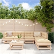 vidaXL 7 Piece Patio Lounge Set with Cushions Solid Wood