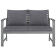 vidaXL 4 Piece Patio Lounge Set with Cushions Solid Acacia Wood