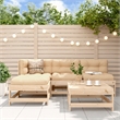 vidaXL 5 Piece Patio Lounge Set with Cushions Solid Wood