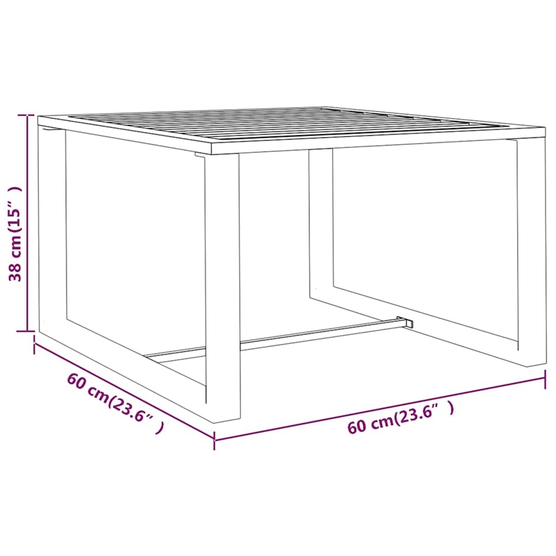 vidaXL 3 Piece Patio Lounge Set with Cushions Aluminum Anthracite