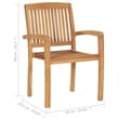 vidaXL Patio Chairs 2 pcs with Gray Cushions Solid Teak Wood