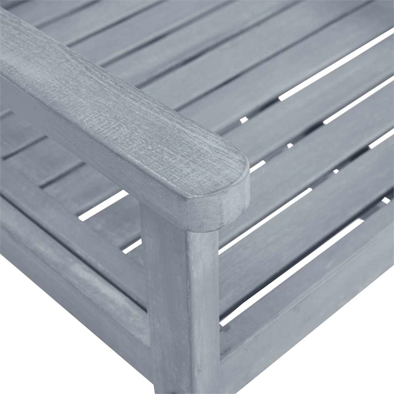 vidaXL Patio Chairs with Cushions 6 pcs Solid Acacia Wood Gray