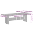 vidaXL 9 Piece Patio Dining Set with Cushions Black Poly Rattan