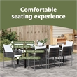 vidaXL Garden Dining Set 9 pcs Brown and Black PE Rattan