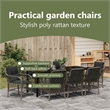 vidaXL Garden Dining Set 9 pcs Grey Poly Rattan