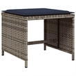 vidaXL 17 Piece Garden Dining Set with Cushions Grey Poly Rattan