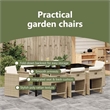 vidaXL Garden Dining Set 9 pcs Beige Poly Rattan