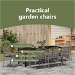 vidaXL Garden Dining Set 9 pcs Grey and Black Rattan
