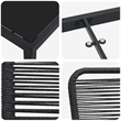 vidaXL Garden Dining Set 9 pcs Black Powder-Coated Steel