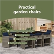 vidaXL Garden Dining Set 9 pcs Grey Poly Rattan