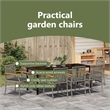 vidaXL Garden Dining Set 9 pcs Grey and Black Rattan