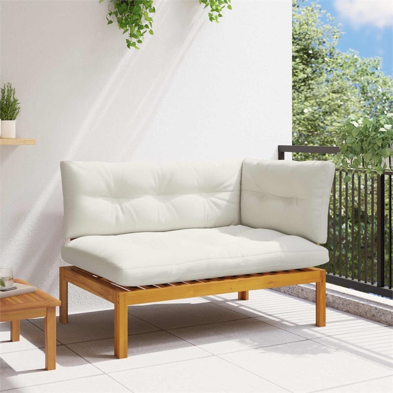 vidaXL Garden Corner Sofa Acacia Wood Solid Wood