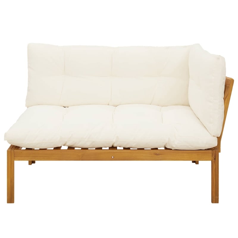 vidaXL Garden Corner Sofa Acacia Wood Solid Wood