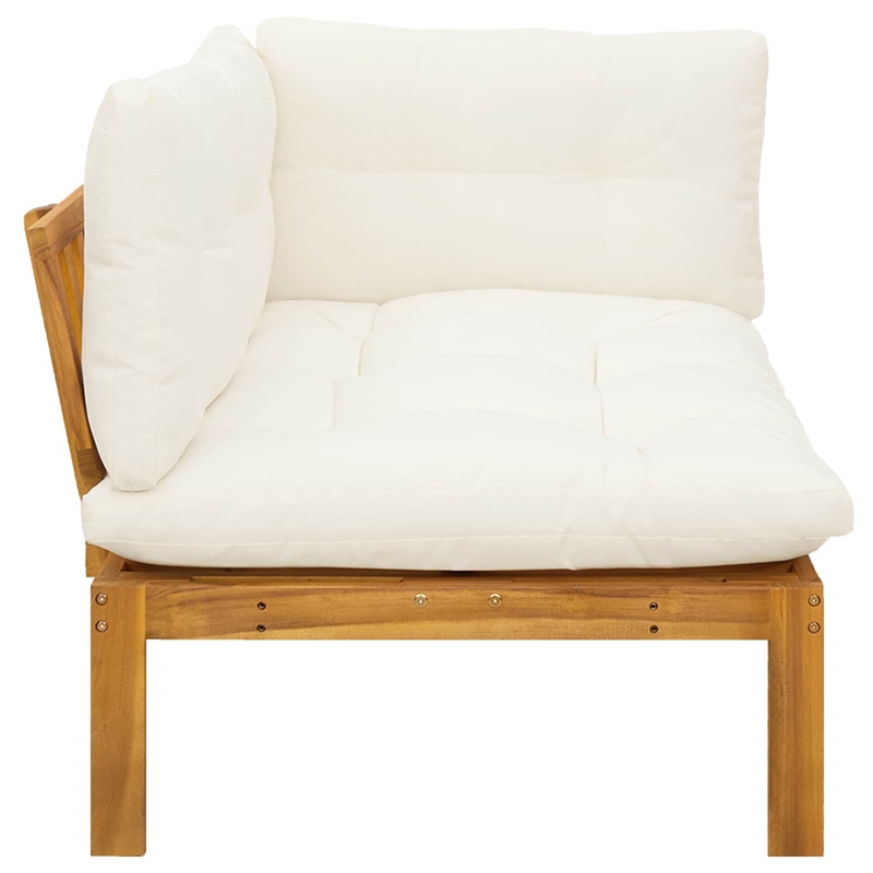 vidaXL Garden Corner Sofa Acacia Wood Solid Wood