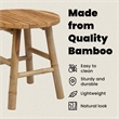 vidaXL Garden Stool Natural 14.96 x 16.54 in Bamboo