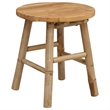 vidaXL Garden Stool Natural 14.96 x 16.54 in Bamboo