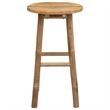 vidaXL Garden Stool Natural 14.96 x 26.77 in Bamboo