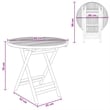 vidaXL Garden Table Natural 31.50 x 27.56 in Bamboo
