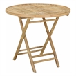 vidaXL Garden Table Natural 31.50 x 27.56 in Bamboo
