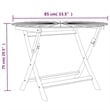 vidaXL Folding Patio Table 33.5
