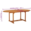 vidaXL Patio Table 78.7