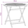 vidaXL Folding Garden Table Brown 35.43 x 29.53 in